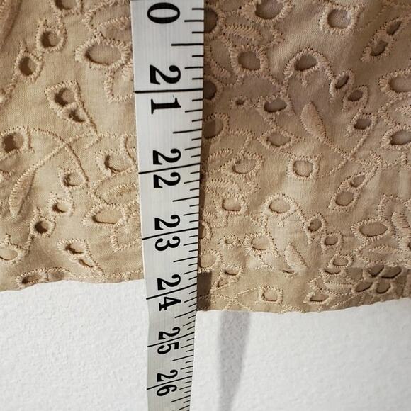 Talbots Taupe floral eyelet pencil skirt plus size 20W - Picture 4 of 7